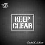 Keep Clear Sticker